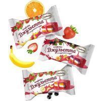 АККОНД Конфеты ДЖУЛЬЕТТА в йогуртовой глазури о вкусом Дыня-Клубника 1кг