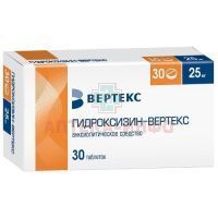 Гидроксизин-ВЕРТЕКС таб. п/пл. об. 25мг №30 Вертекс