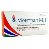 Монтрал МЛ таб. п/пл. об. 5мг+10мг №10 Micro Labs Limited/Индия