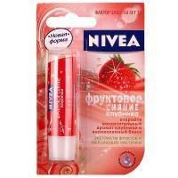 NIVEA LipCare бальзам д/губ "Фруктовое сияние" Клубника 4,8г Beiersdorf AG/Германия