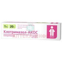 Клотримазол-АКОС туба(мазь д/наружн. прим.) 1% 20г №1 Синтез