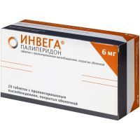 Инвега таб. с пролонг. высв. п/пл. об. 6мг №28 Janssen-Cilag Manufacturing LLC/Пуэрто-Рико/Janssen-Cilag/Италия