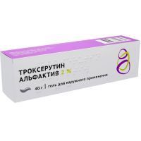 Троксерутин Альфактив туба(гель д/наружн. прим.) 2% 40г №1 Озон/Россия