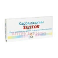Зептол таб. с пролонг. высв. п/пл. об. 400мг №30 Sun Pharmaceutical/Индия
