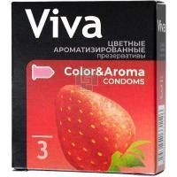 Презерватив VIVA №3 Цветные ароматизированные Suretex/Таиланд