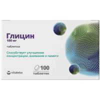 Глицин Витатека (БАД) таб. 110мг №100 Внешторг Фарма