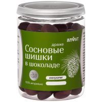 Сосновые шишки АЛФИТ драже в шоколаде 100г Гален/Россия
