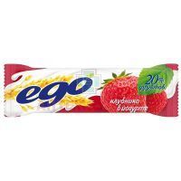 Батончики мюсли EGO клубника в йогурте 25г Формула Жизни