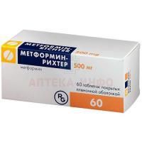 Метформин-Рихтер таб. п/пл. об. 500мг №60 Гедеон Рихтер-РУС