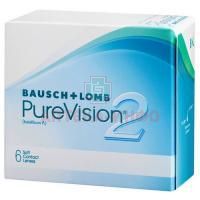 Линзы Pure Vision-2 pk 6 Dia 14.0 BC 8.6  контактные мягкие корриг. (-2,25) Bausch & Lomb