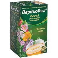 ВердиоГаст с зеленым чаем пак.-фильтр 1,5г №20 Красногорсклексредства/Россия