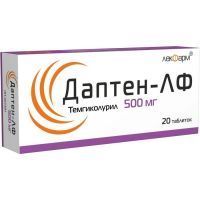 Даптен-ЛФ таб. 500мг №20 Лекфарм/Беларусь