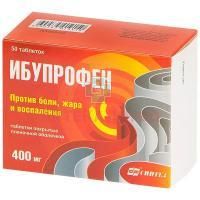 Ибупрофен таб. п/пл.об. 400мг №50 Синтез