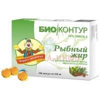 Рыбный жир "Биоконтур" анис, мята, эвкалипт, укроп капс. 300мг №100 Полярис/Россия