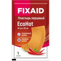 Лейкопластырь перцовый ФИКСЭЙД ЭКОХОТ 10х18см (перф.) ЛСЭЗ НордеПласт/Латвия