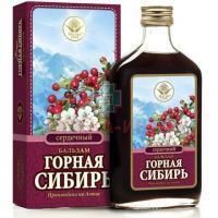 Бальзам безалкогольный СИБИРЬ горная сердечный 250мл Магия трав