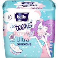 Прокладки гигиенические BELLA FOR TEENS Ultra Sensitive ежедн. №10 TZMO S.A./Польша
