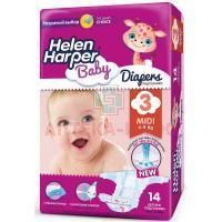 Подгузники HELEN HARPER Baby Midi (4-9кг) №14 Ontex/Бельгия