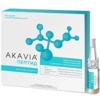 Акавия Пептид сыворотка д/лица себорегулирующая с цинком и ниацинамидом ANTI-ACNE дневная конц. амп. №12+активатор 50мл Вектор-Медика/Россия
