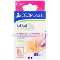 Лейкопластырь ECOPLAST SALIPAD противомозол. 40х60мм №2 ЛСЭЗ НордеПласт/Латвия