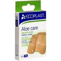 Лейкопластырь ECOPLAST "Aloe care" набор №16 (водостойкий) ЛСЭЗ НордеПласт/Латвия