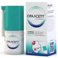 Оралсепт спрей 0,255мг/30мл 176 доз Replek Pharm/Македония