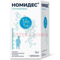 Номидес фл.(пор. д/приг. сусп. д/приема внутрь) 12мг/мл 10г Фармасинтез