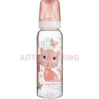 Бутылочка детская CANPOL BABIES "Cheerful animals" Котенок розовый (BPA 0%) тритановая силик. соской 250мл (арт. 250989459) (с 12 мес.) Canpol Babies/Польша