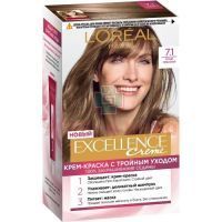 LOREAL EXCELLENCE Creme краска д/волос тон 7.1 (русый пепельный) L Oreal/Франция