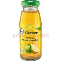 Сок ГЕРБЕР яблоко/груша осветл. (с 4 мес.) 175мл Gerber/США