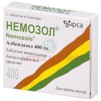 Немозол таб. жев. 400мг №1 Ipca Laboratories/Индия