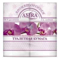 Бумага туалетная AMRA 2-х слойн. Орхидея №4 Бумфа Групп