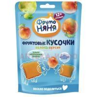 Кусочки фруктов ФРУТОНЯНЯ яблоко-персик 53г Прогресс