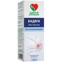 Гель-бальзам ДОБРЫЙ АПТЕКАРЬ Бадяга 75мл Мирролла/Россия