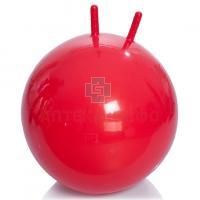 Мяч М-355 д/занятий лечебной физкультурой (с рожками, с насосом, 55см., красный) Yi Shuen Plastic/Тайвань