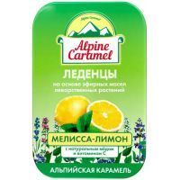Карамель Alpine Caramel Альпийская леденцы с медом дет. (мелисса с лимоном и вит. С) 53г Плантико
