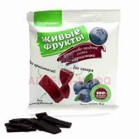 Снэки ЖИВЫЕ ФРУКТЫ черничные на фруктозе 35г Петродиет