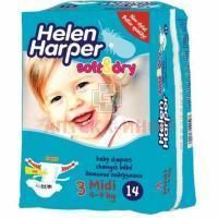 Подгузники HELEN HARPER Soft&Dry Midi (4-9кг) №14 Ontex/Бельгия