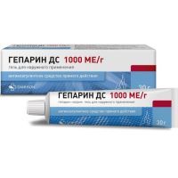 Гепарин ДС туба(гель д/наружн. прим.) 1000ME/г 30г Vetprom AD/Болгария