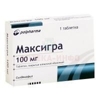Максигра таб. п/пл. об. 100мг №1 Polfarma/Польша