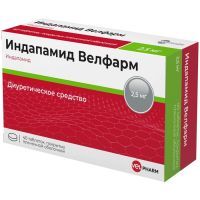 Индапамид Велфарм таб. п/пл.об. 2,5мг №40 Велфарм-М