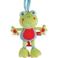 Игрушка HAPPY BABY "Лягушка" растяжка подвесная музык. (арт. 330361) Happy Baby/Великобритания