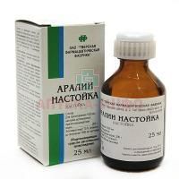 Аралии настойка фл.(настойка) 25мл Тверская ФФ