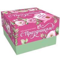 АККОНД Набор кондитерских изделий цветы "С праздником!" 225г