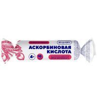 Аскорбиновая кислота Солнышко BioForte с сахаром и глюкозой таб. 3г №10 (вишня) Тигода-Фарм/Россия