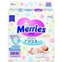 Подгузники MERRIES д/новорожденных (0-5кг) №90 Kao Corporation/Япония