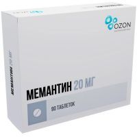 Мемантин таб. п/пл. об. 20мг №90 Озон/Россия