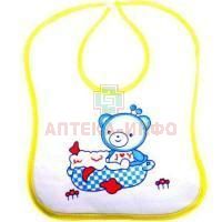 Слюнявчик БУСИНКА на липучке 27 х 21,5см (арт. 1036) Guangzhou Holdings Sinok/Китай