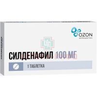Силденафил таб. п/пл. об. 100мг №1 Озон