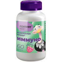 Фортевит Кидс Иммуно мармелад жев. №60 (малина) Мирролла/Россия